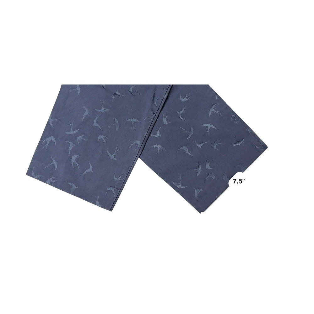 Ann Taylor Whimsical Bird Swallow Ankle Pants 14 Blue Nature - Picture 9 of 10